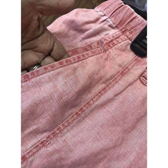 Tommy Bahama Relax Red Men XXL Linen Cargo Shorts 9” Inseam Stretch 38” Waist - Picture 6 of 12